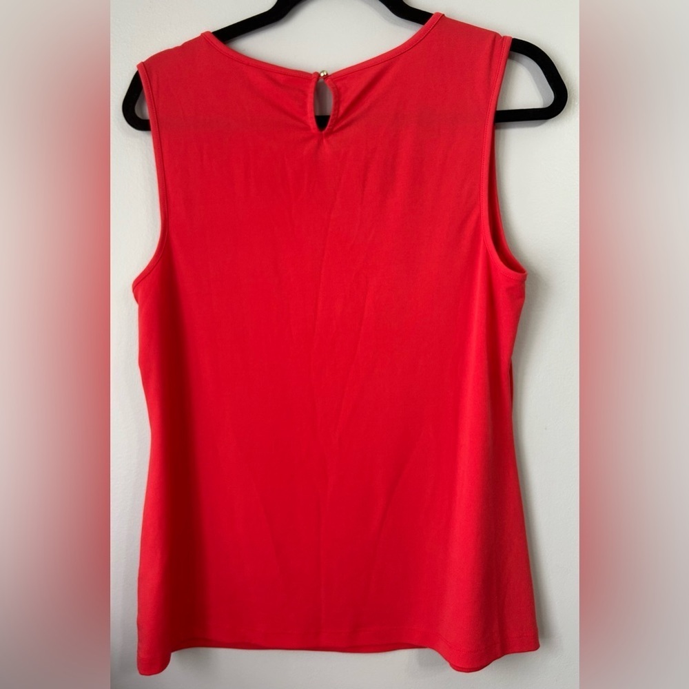 Banana Republic Women’s Large Vibrant Coral Sleevless Tank Top - Picture 3 of 4